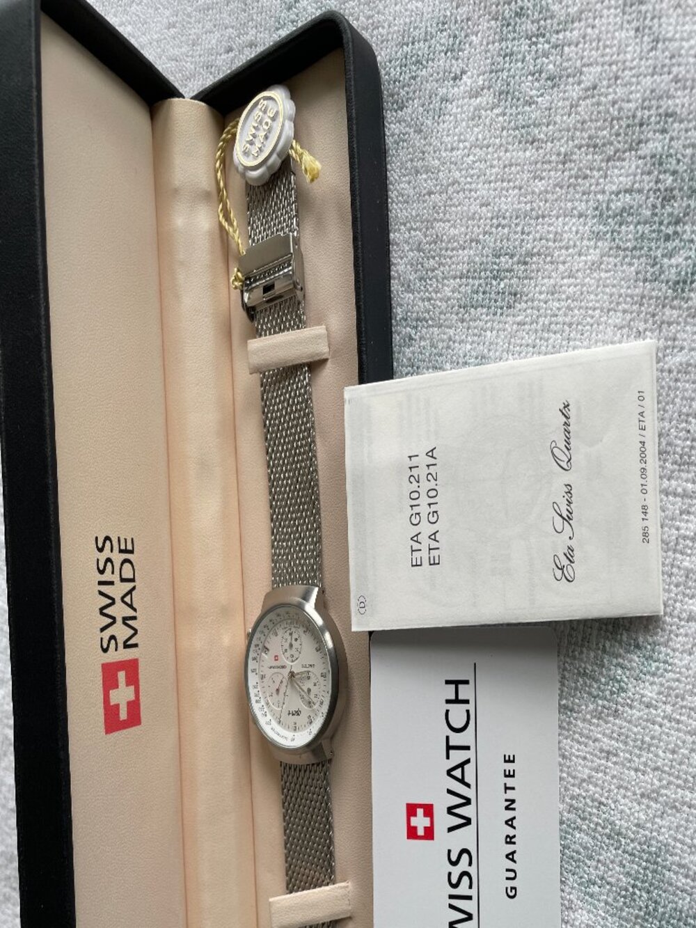 SWISS CHRONOGRAPH= ETA G10.211 / ETA G10.21A ORIGINAL WATCH